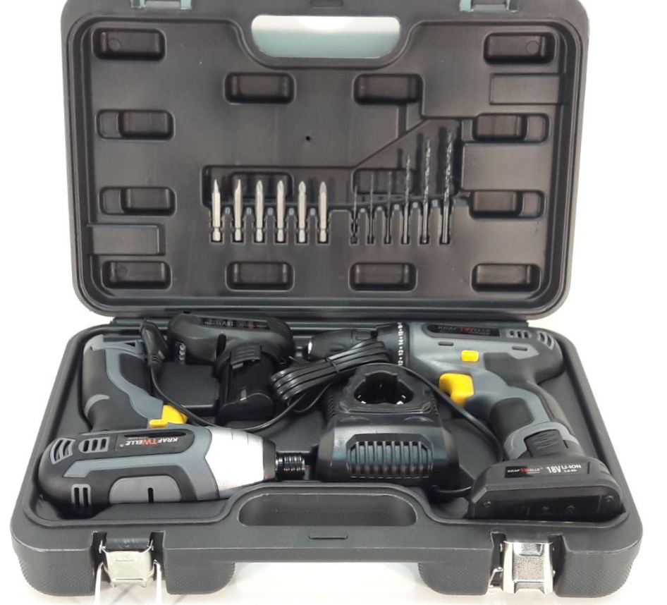 SET DE TALADROS DE BATERIA 18V