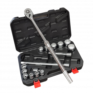 Set Impacto 3/4 con Carraca telescópica 18 piezas KraftWelle