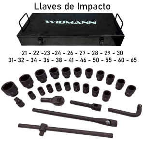 Juego de llaves de Impacto de 3/4