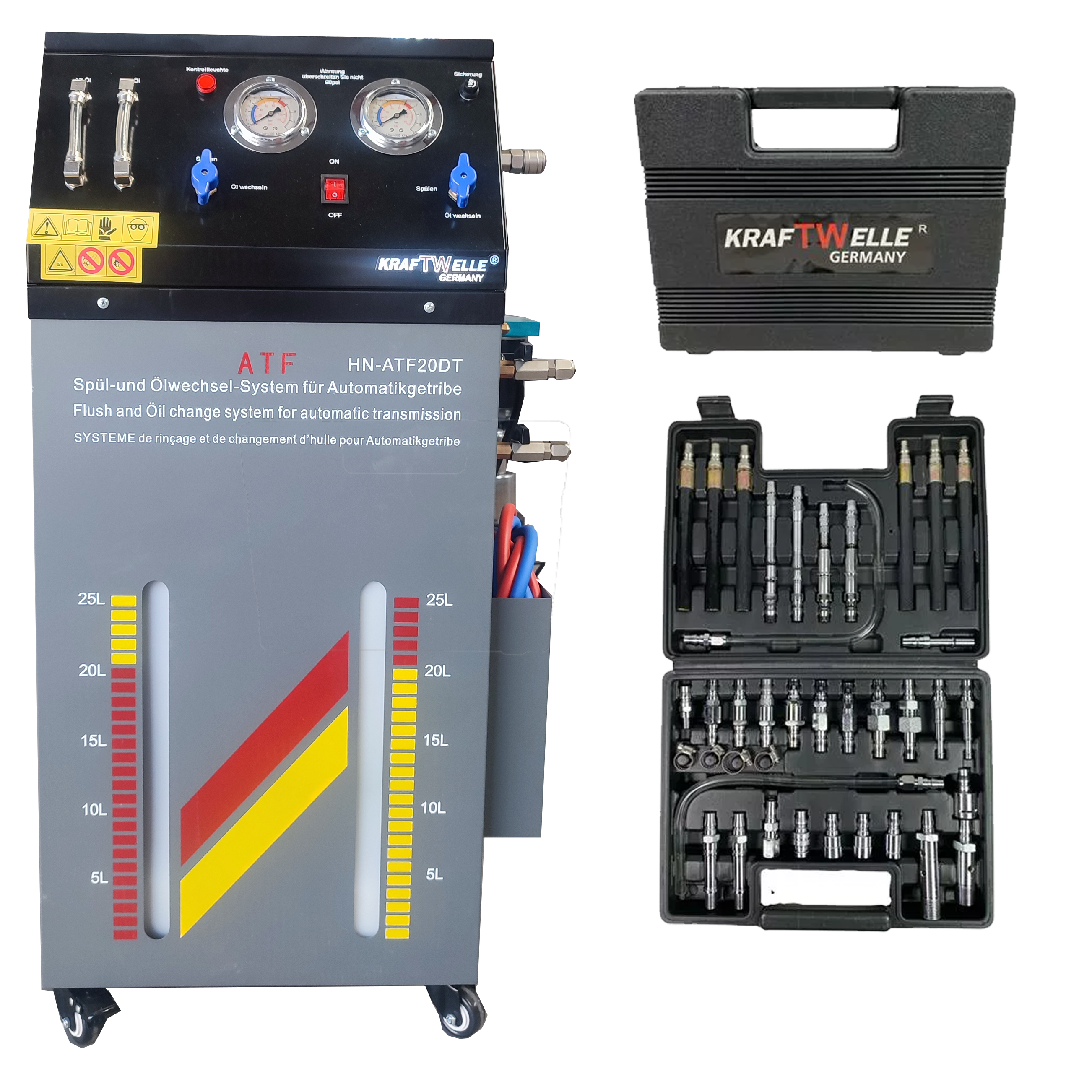 maquina Atf con adaptadores