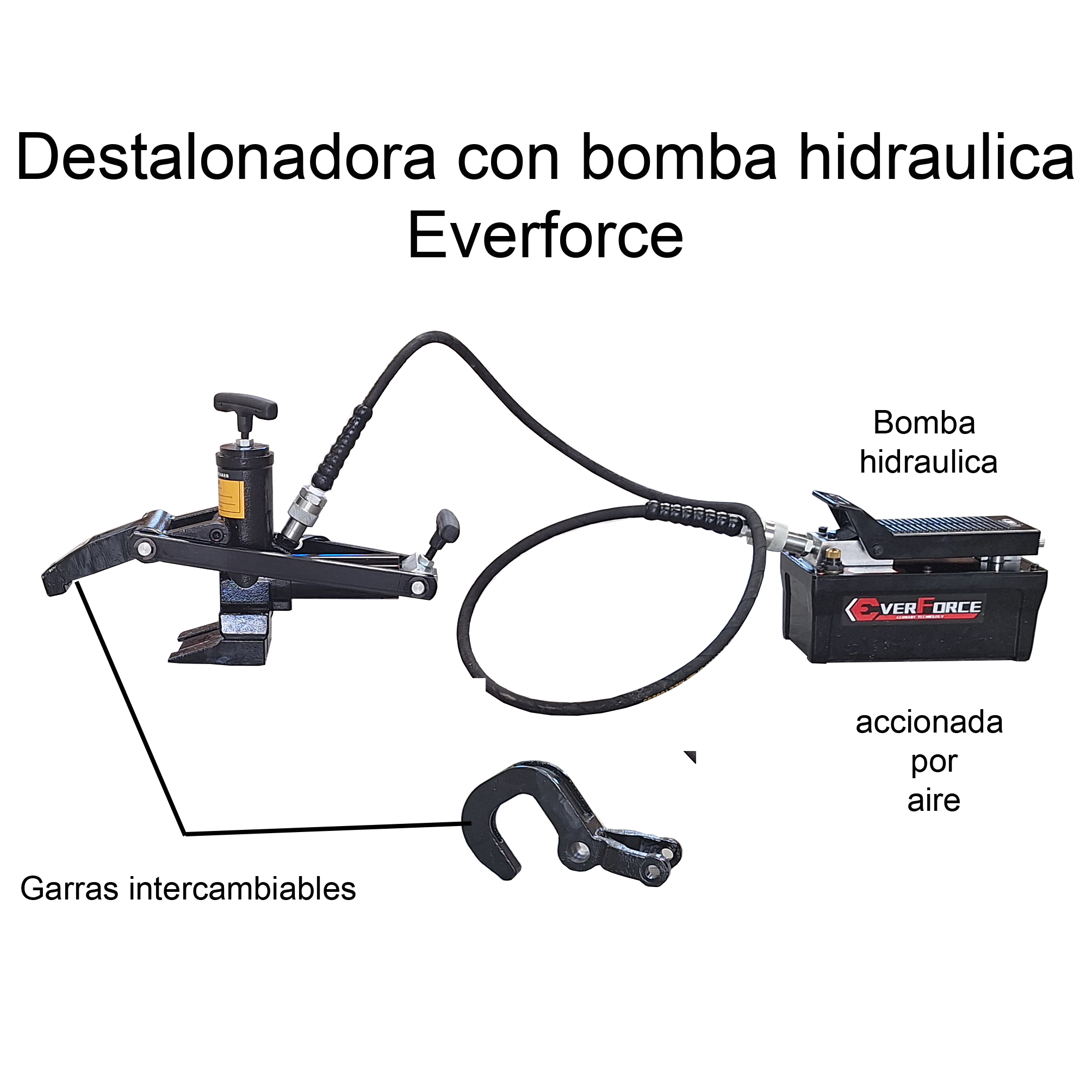 Destalonadora de llantas para camiones y tractores