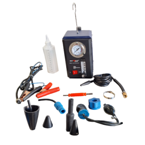 Detector de fugas en cualquier tipo de circuito cerrado (p. ej. refrigerante, combustible, escape, turbo...) Kraftwelle KW-R5123