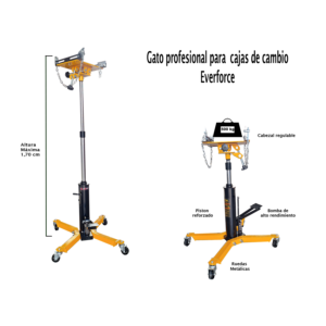 Gato de foso hidráulico profesional para cajas de cambio