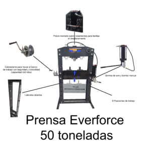 Prensa Hidráulica de 50T Everforce