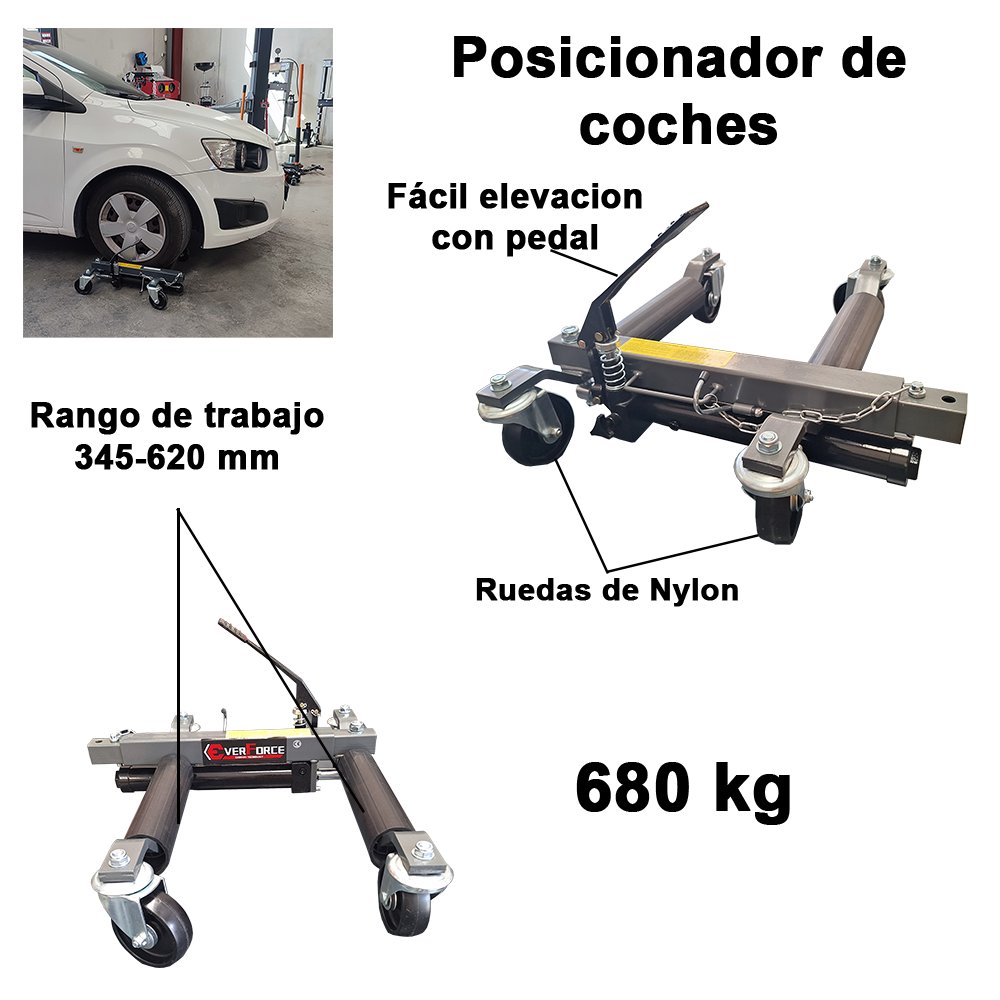 Posicionador hidráulico de vehículos