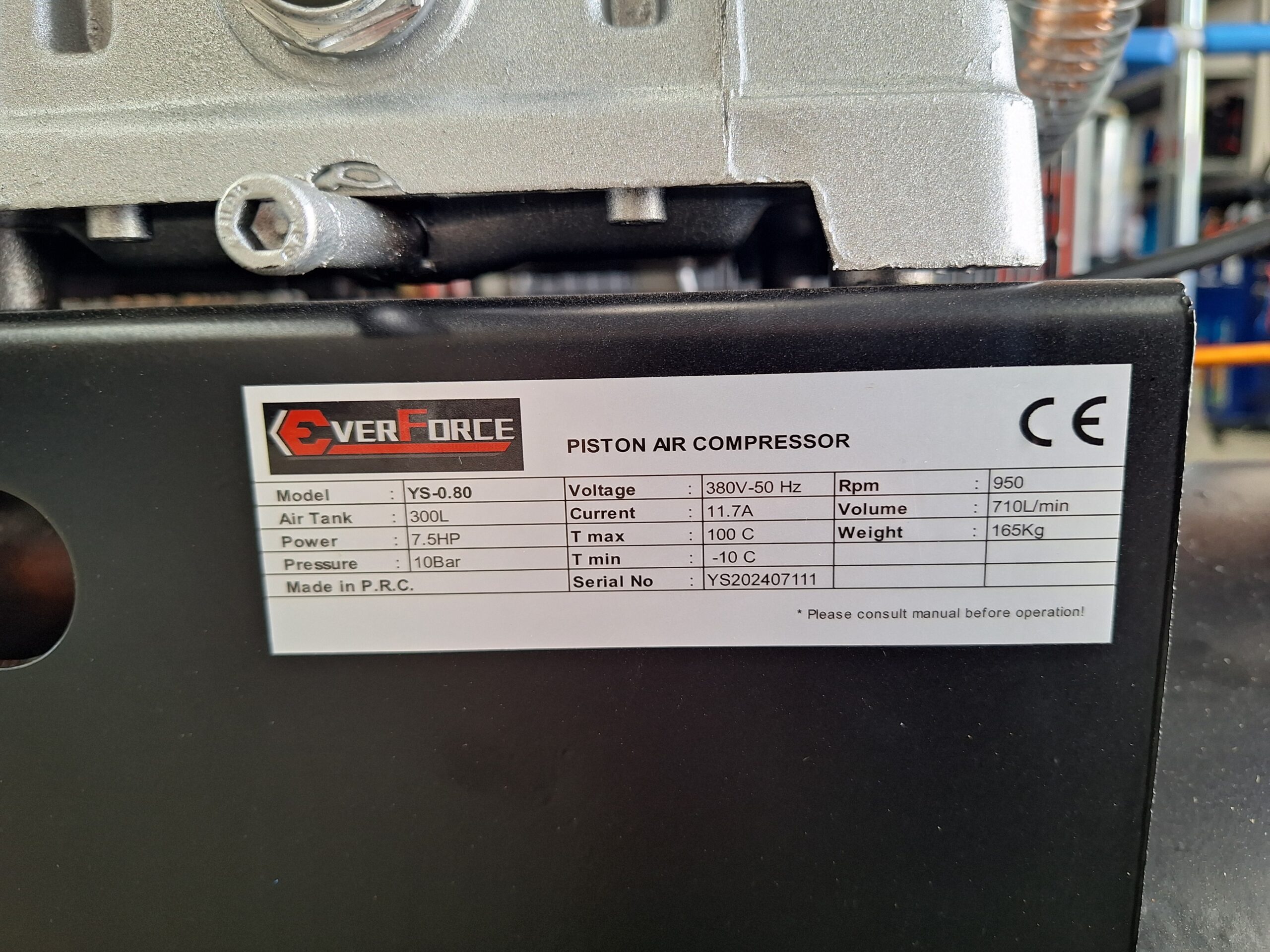 Compresor de Aire de 300 Litros y 7.5 HP Everforce – Potencia y Durabilidad - Imagen 2